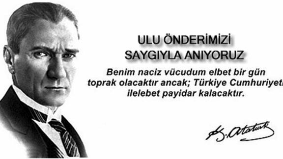 İlçemiz Honaz Belediyesi Halk Eğitim Merkezinde 10 Kasım programı ile Atatürk saygı ile anıldı.